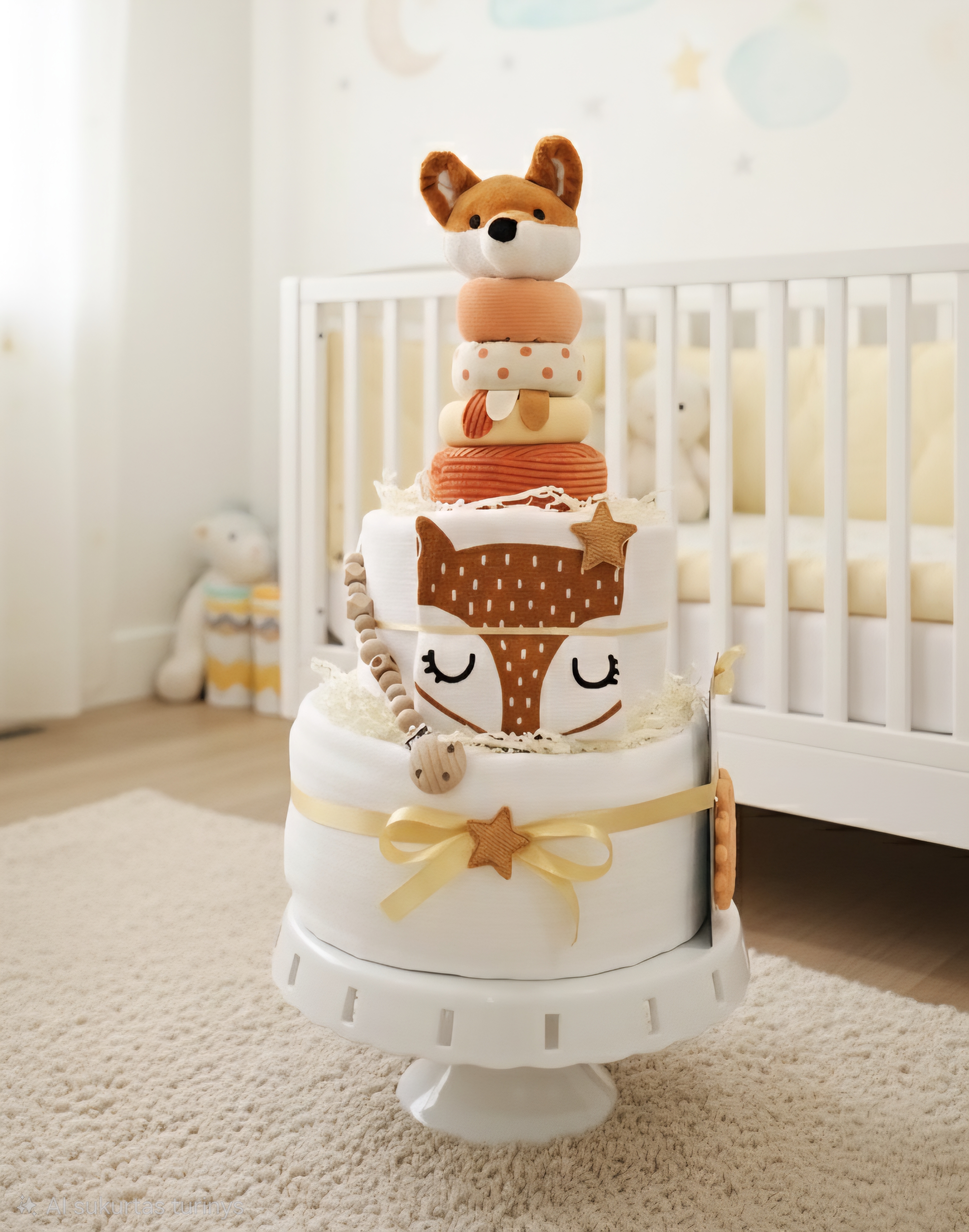 Sauskelnių tortas "Lapiukas"