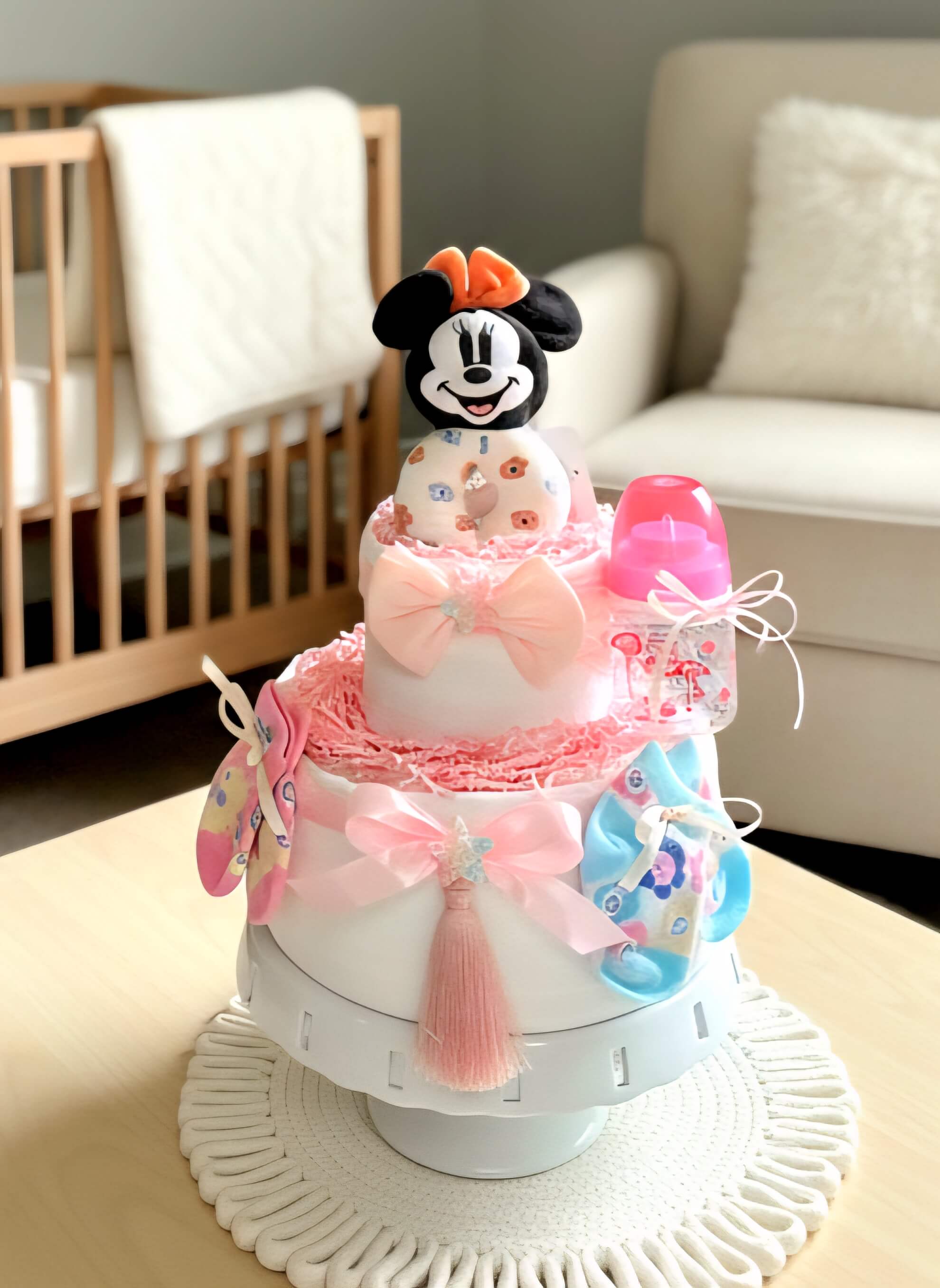 Sauskelnių tortas "Mickey"