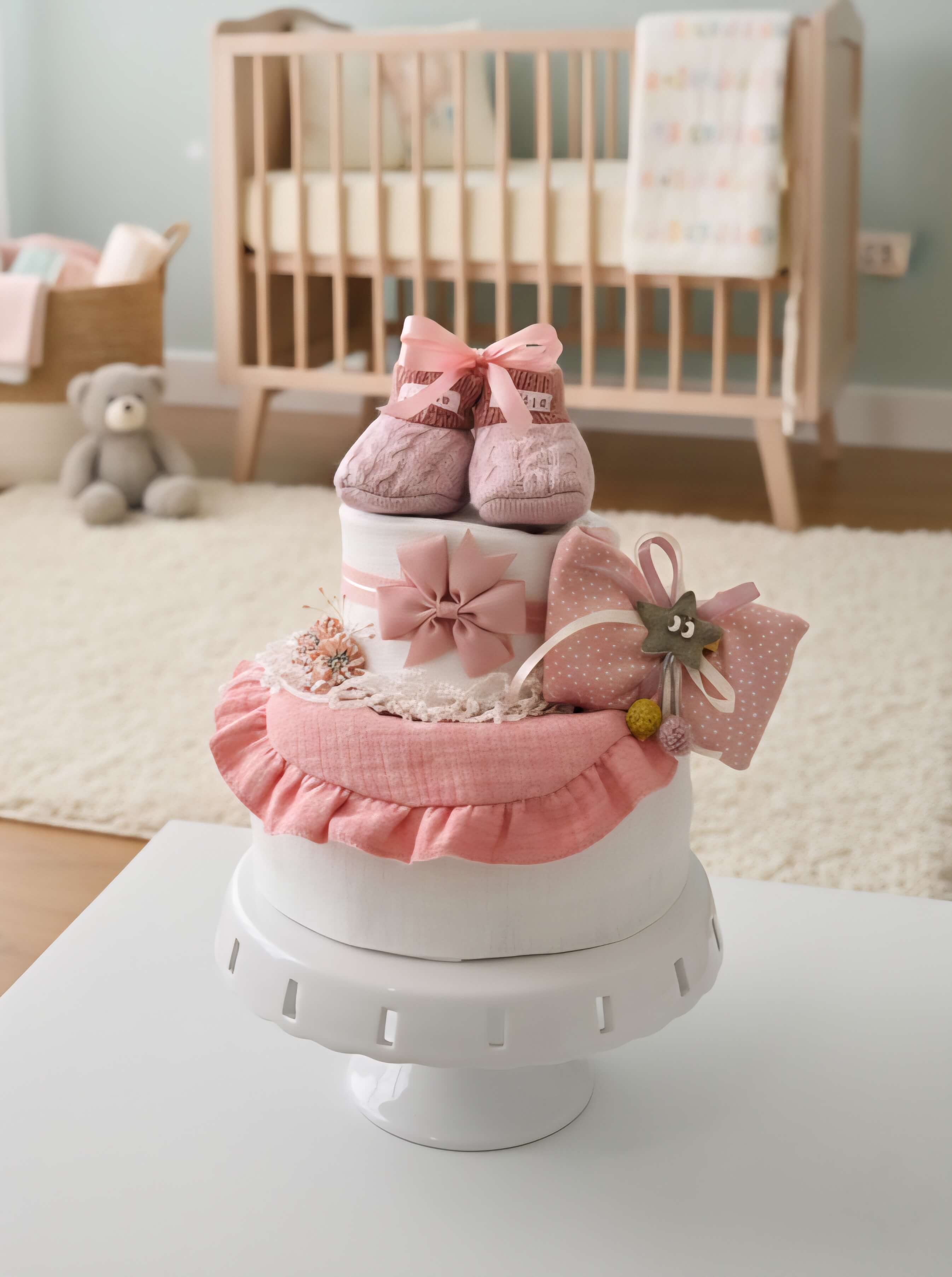 Sauskelnių tortas "Pelenų rožė"