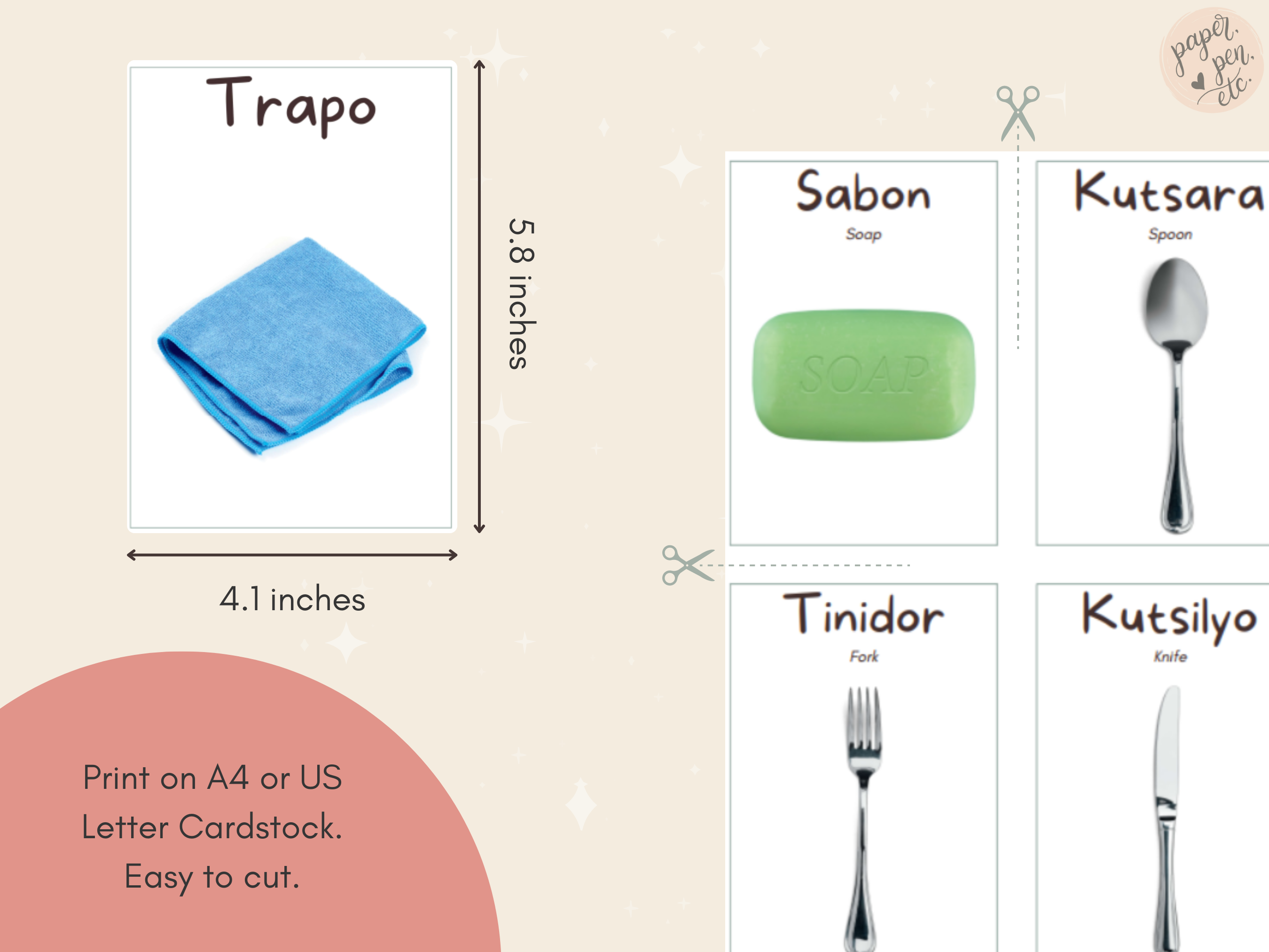 Household items Bisaya Flashcards