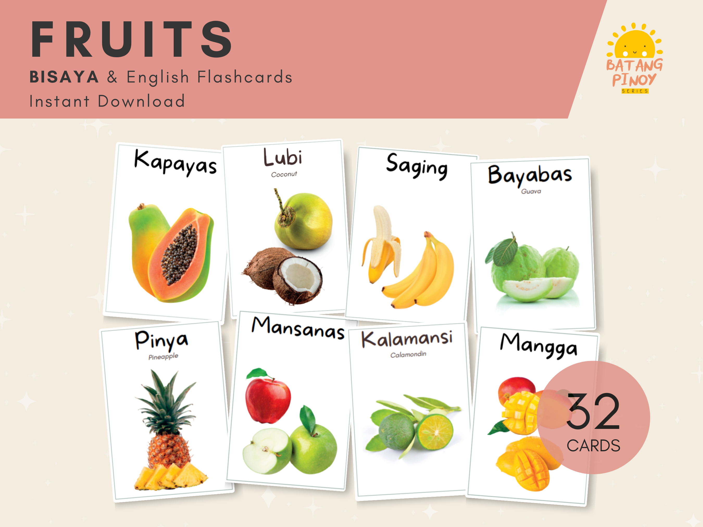 Fruits Bisaya Flashcards