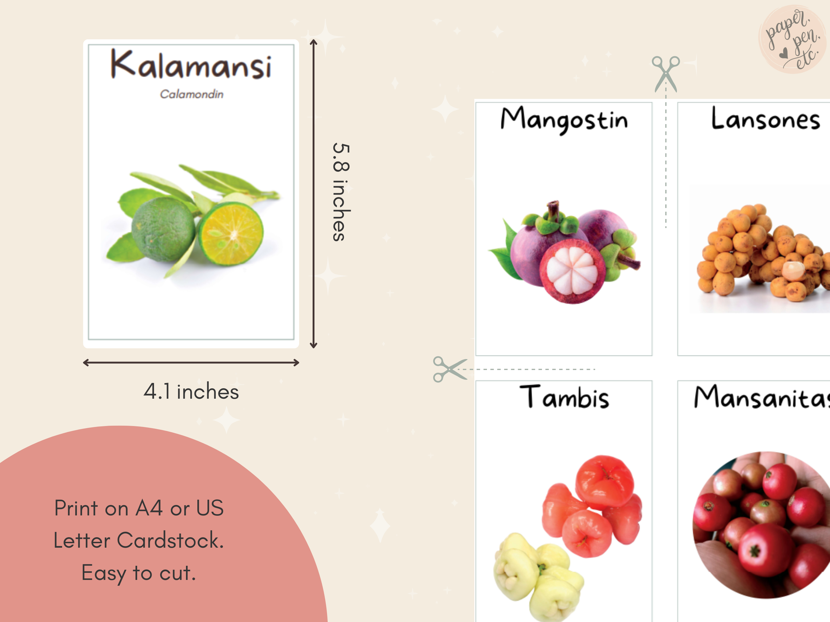 Fruits Bisaya Flashcards