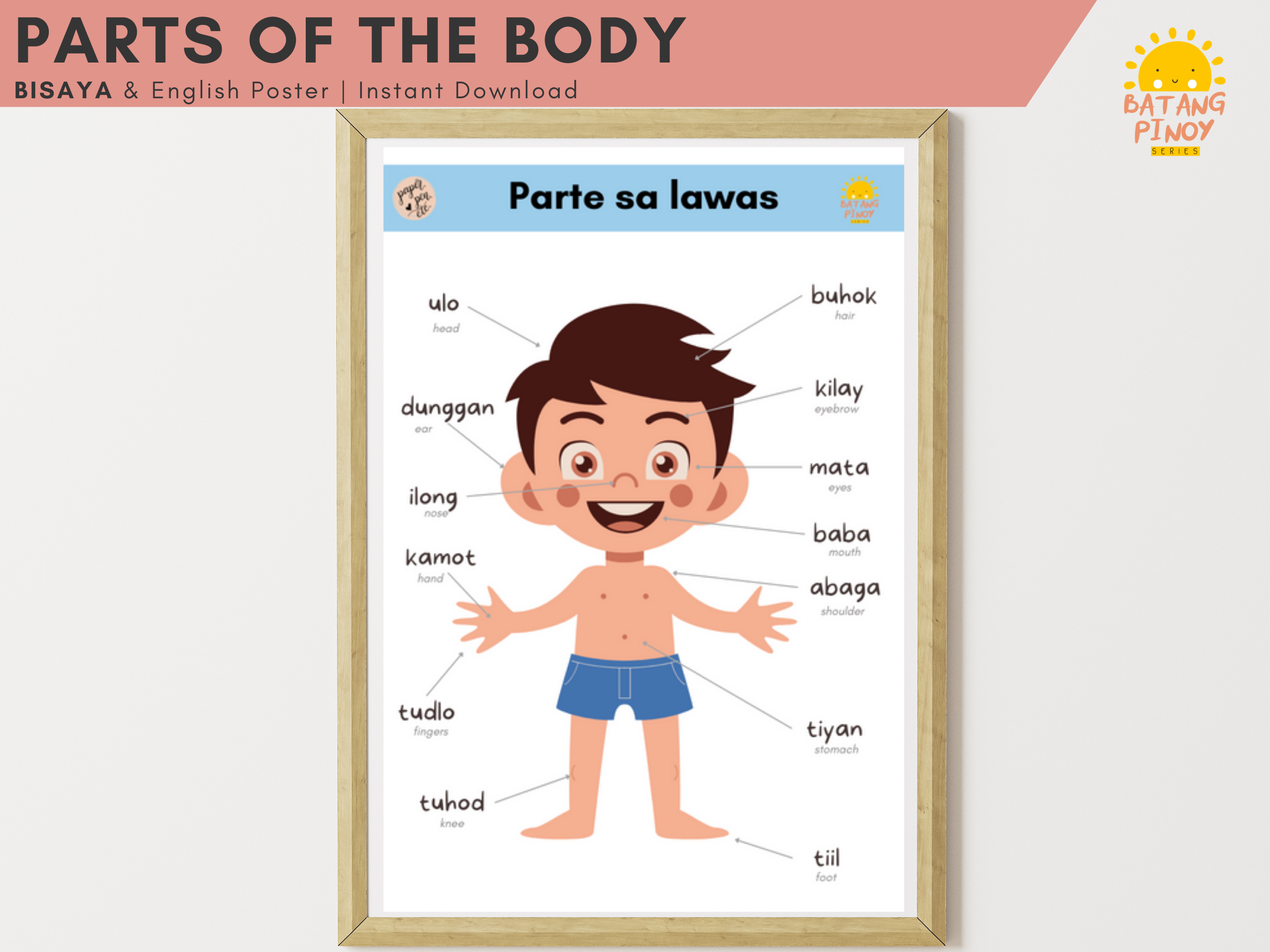 Body Parts (Boy) Bisaya Poster