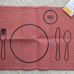 Montessori-style child's placemat