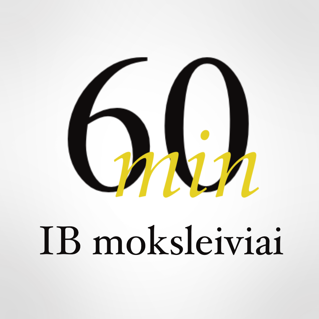 60 min pamoka IB moksleiviams