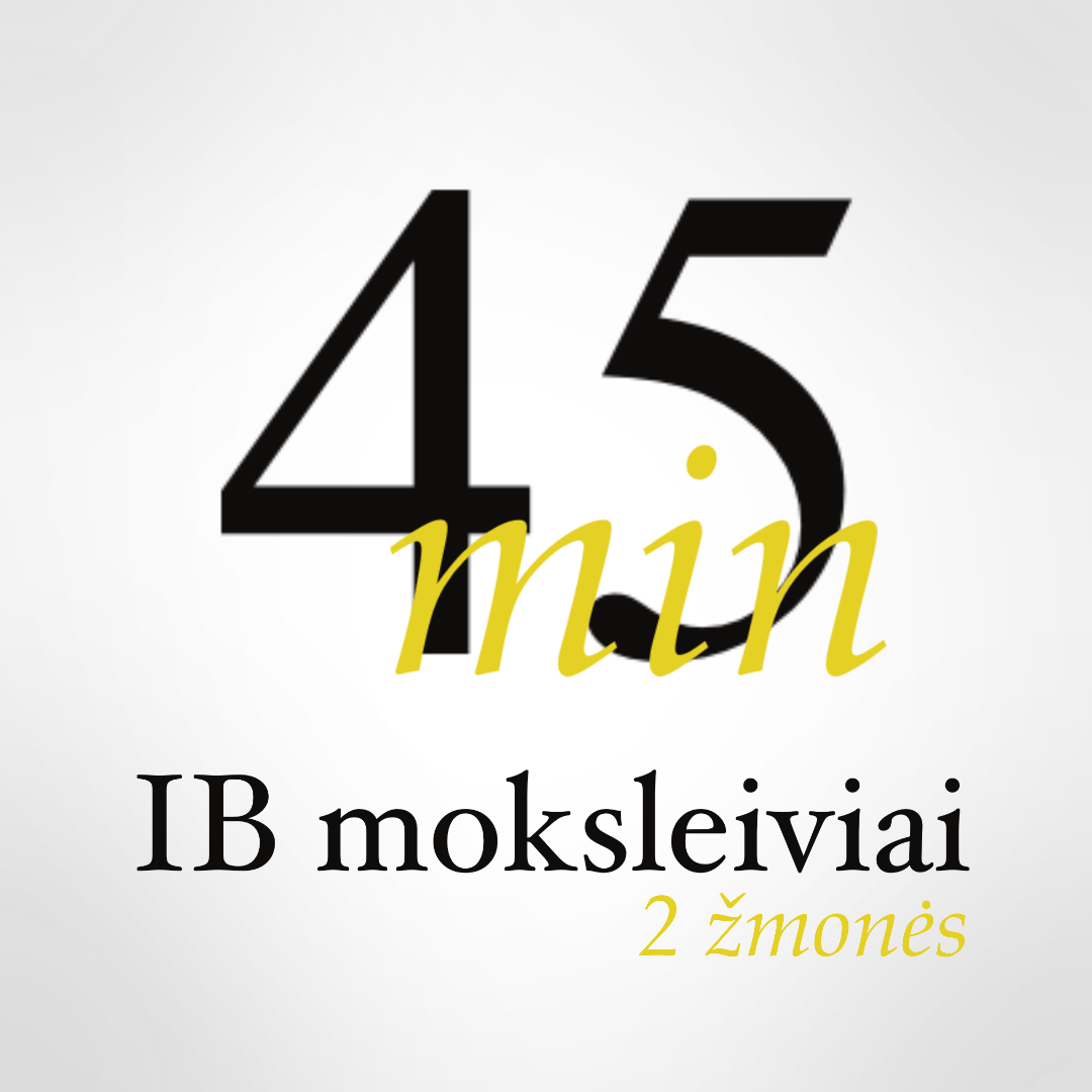 45 min pamoka 2 IB moksleiviams