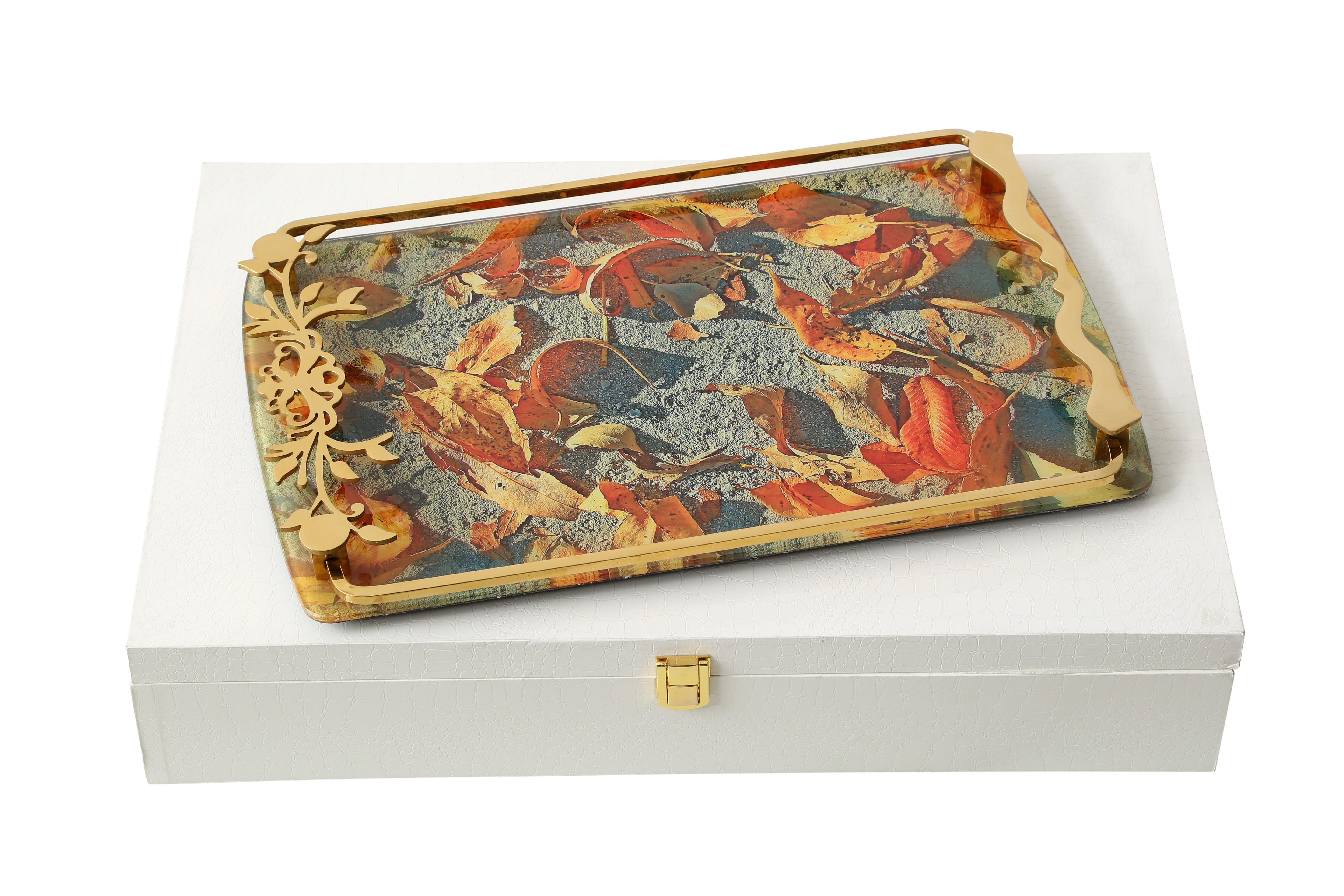 OIVA Glass Serving tray