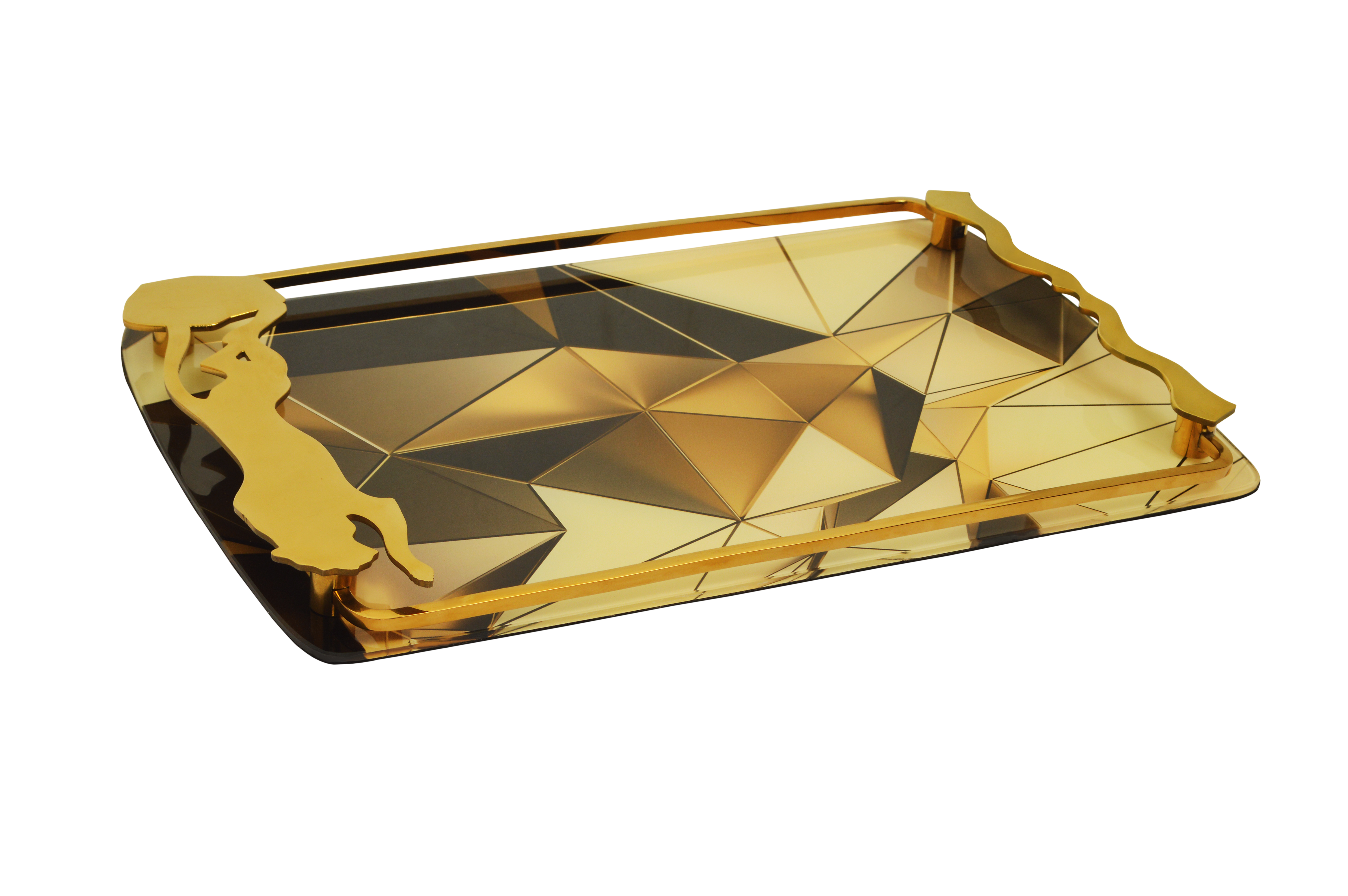 OIVA Glass Serving Tray
