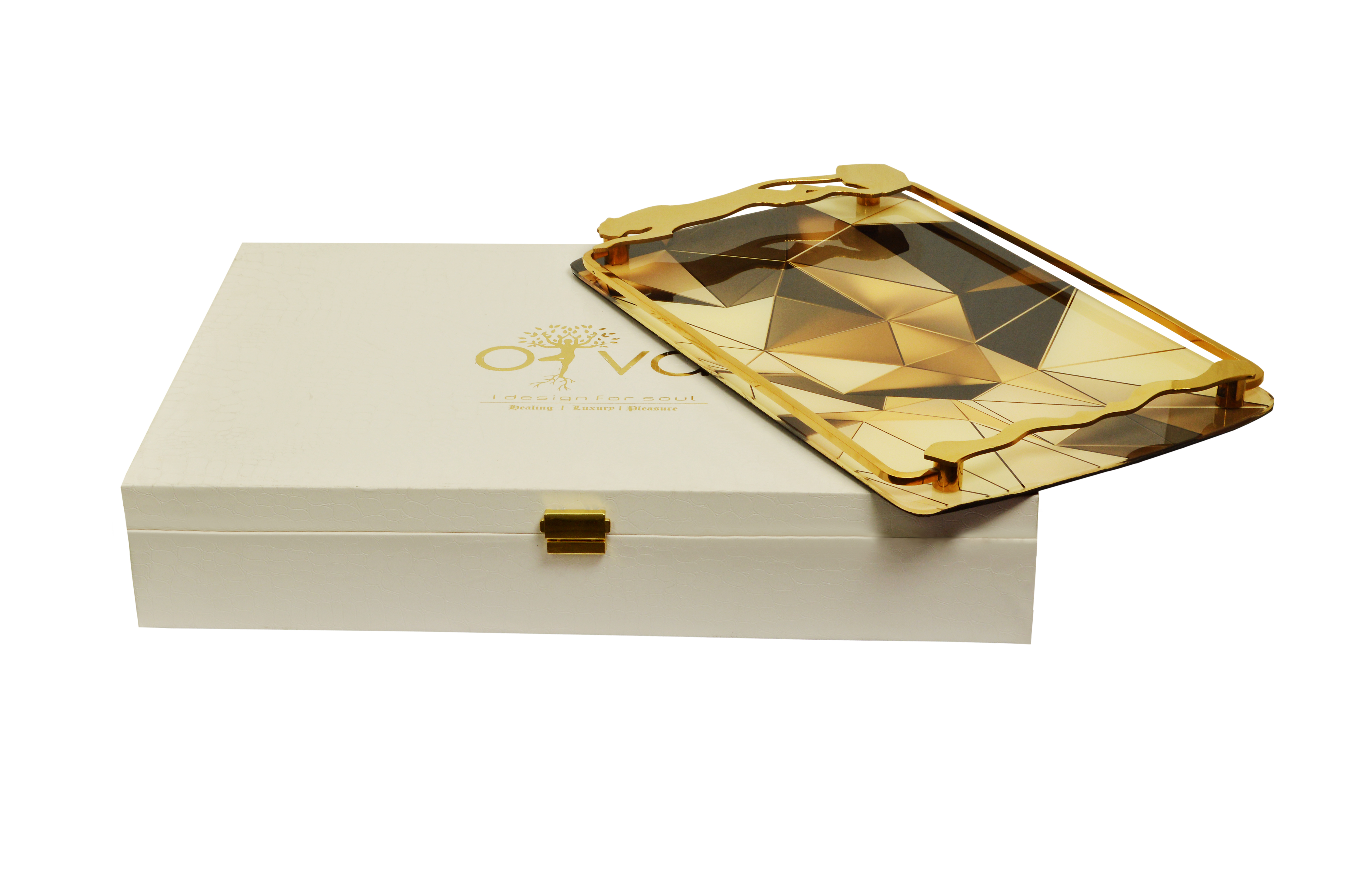 OIVA Glass Serving Tray