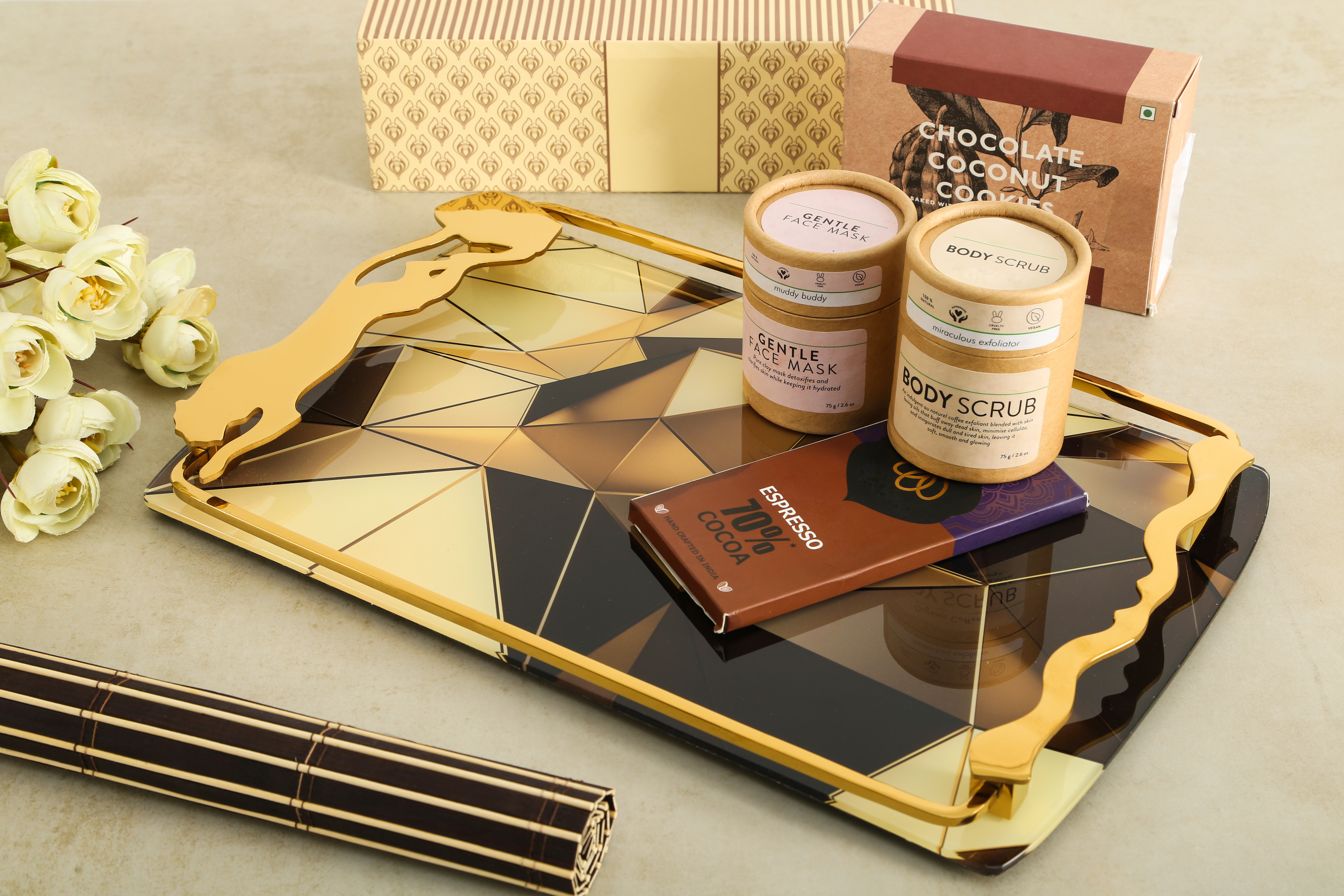 OIVA Glass Serving Tray
