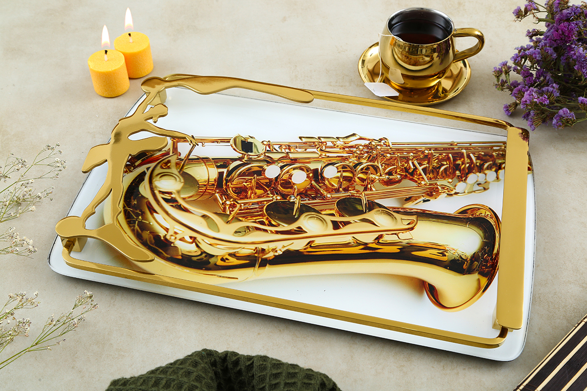 OIVA Glass Serving Tray