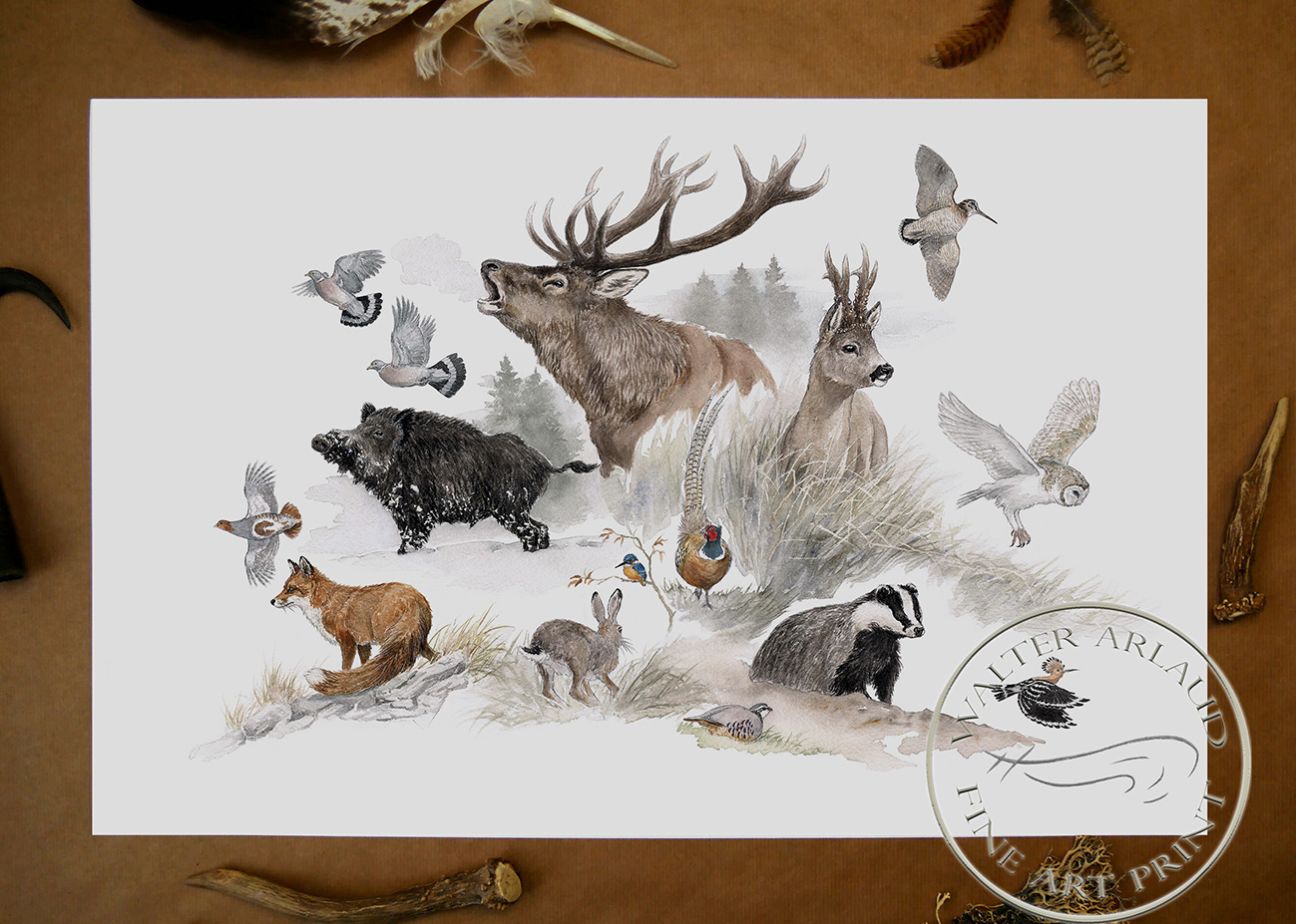  Edition limitée Fine Art BESTIAIRE