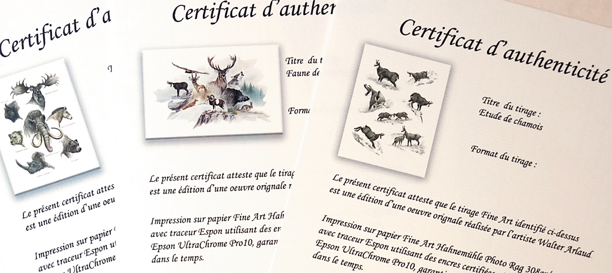  Edition limitée Fine Art BESTIAIRE