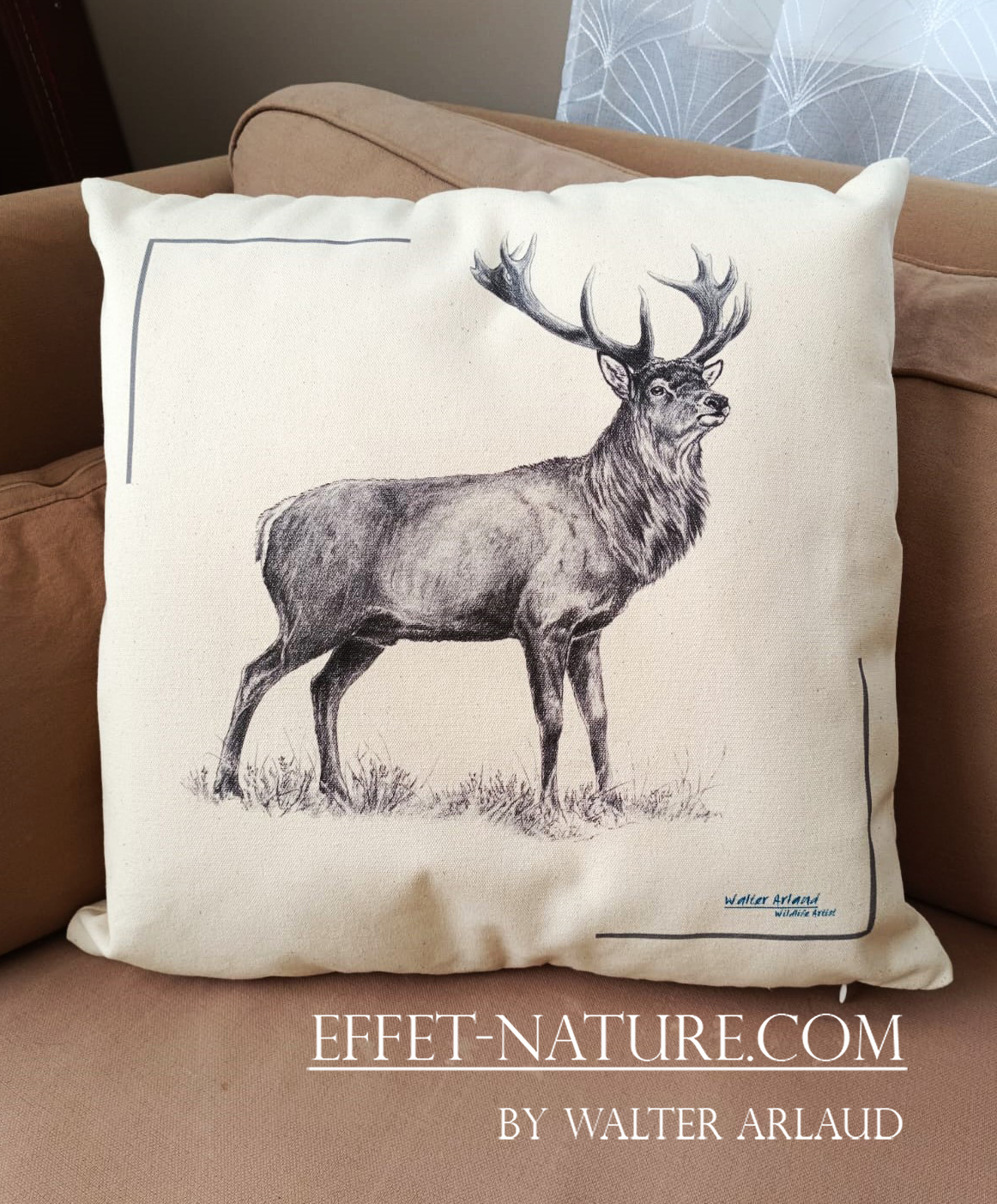 Coussin décoratif "Cerf"