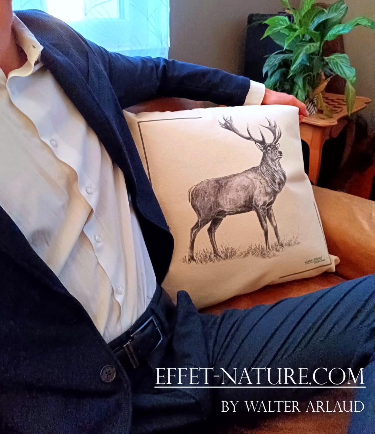 Coussin décoratif "Cerf"