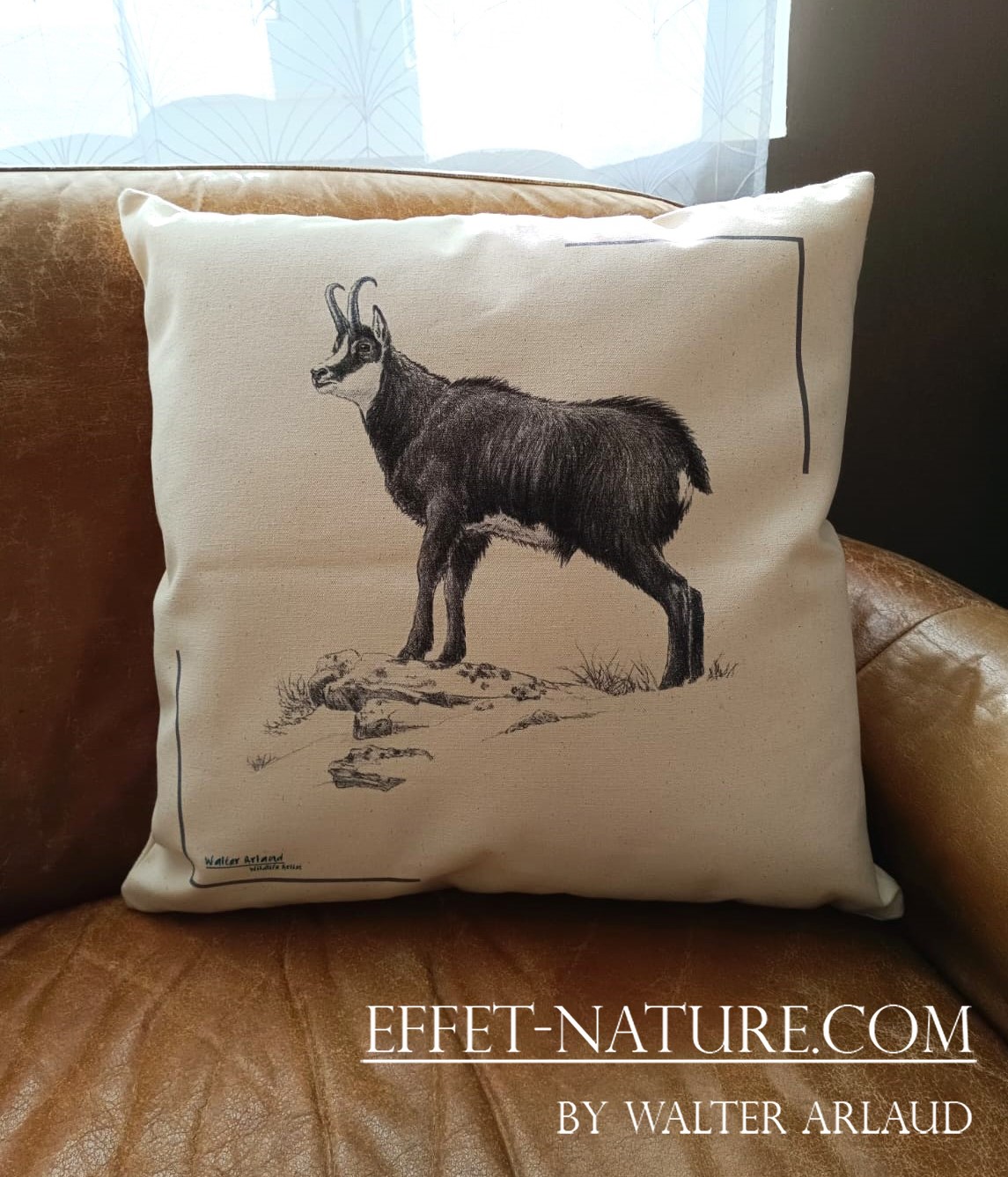 Coussin décoratif "Chamois"