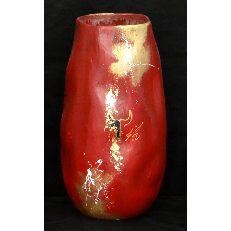 Vase Toro design Rge & Or