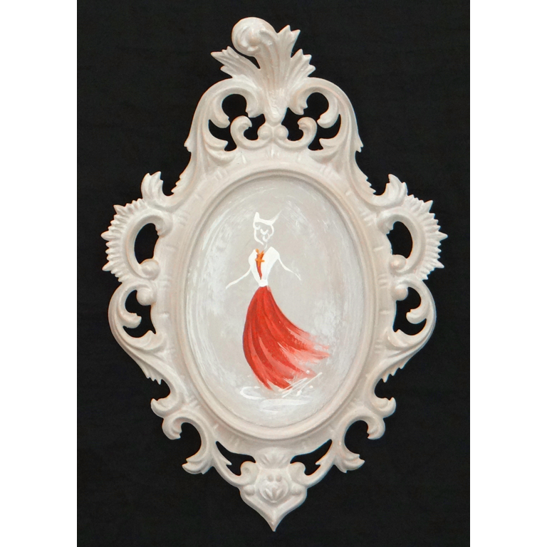 Cadre Baroque peint Arlesienne
