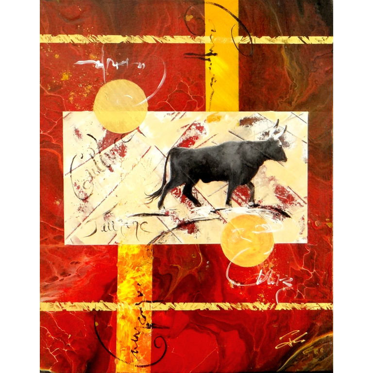 Oeuvre d'Art Originale Culture Taurine