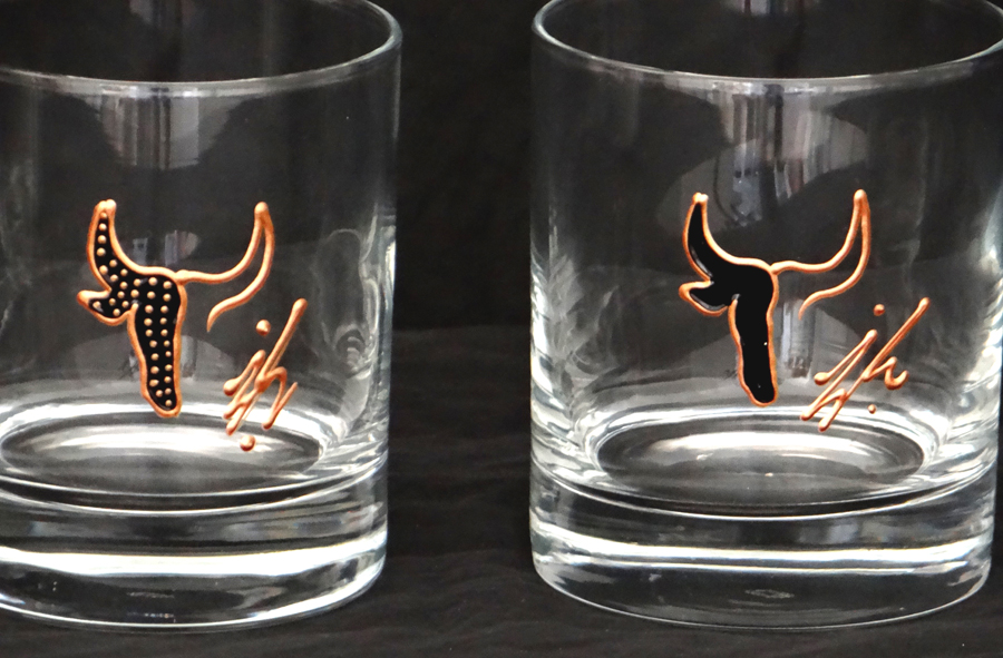 Verre pour le Whisky avec dessin Toro