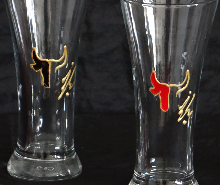  Verre "Pastis" Martigues Taureau Camargue