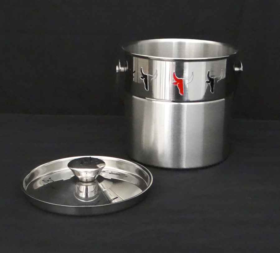 Seau à glace Inox Taureau Design