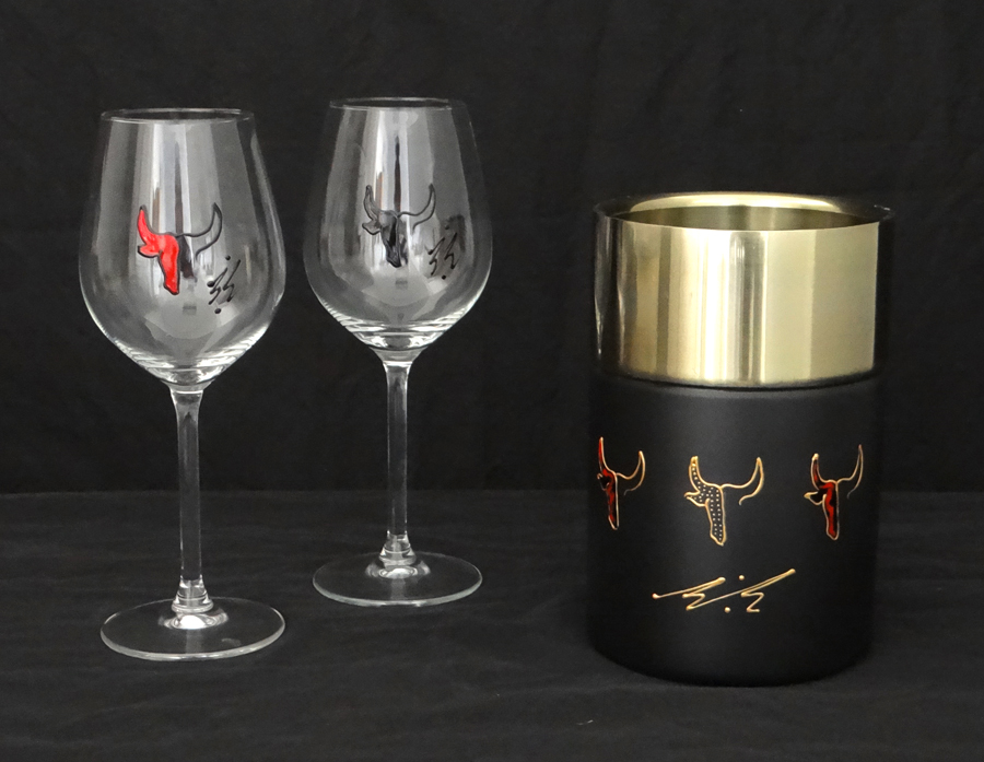 Rafraichisseur bouteille Vin Taureau Design