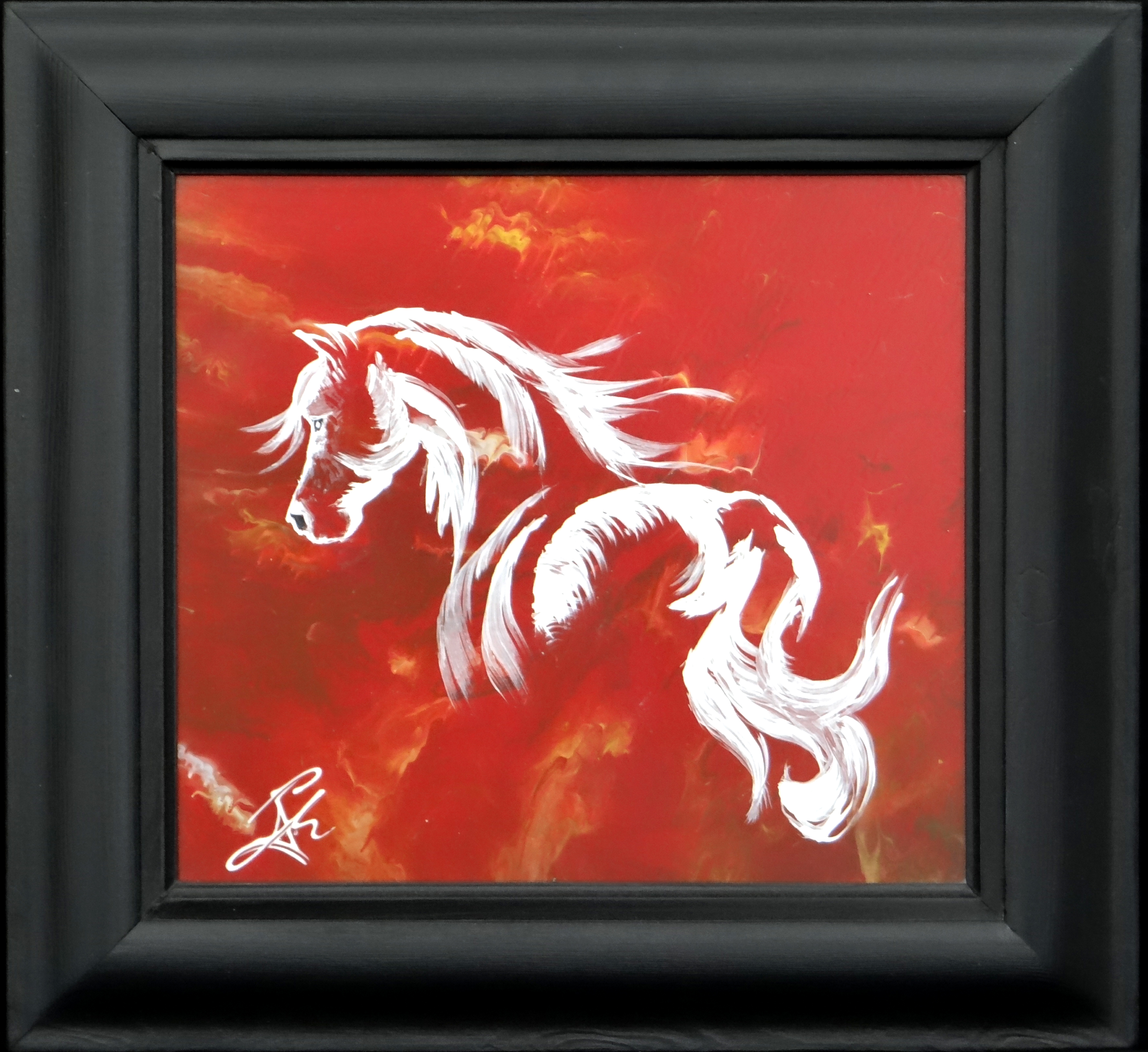 Tableau Noir Cheval