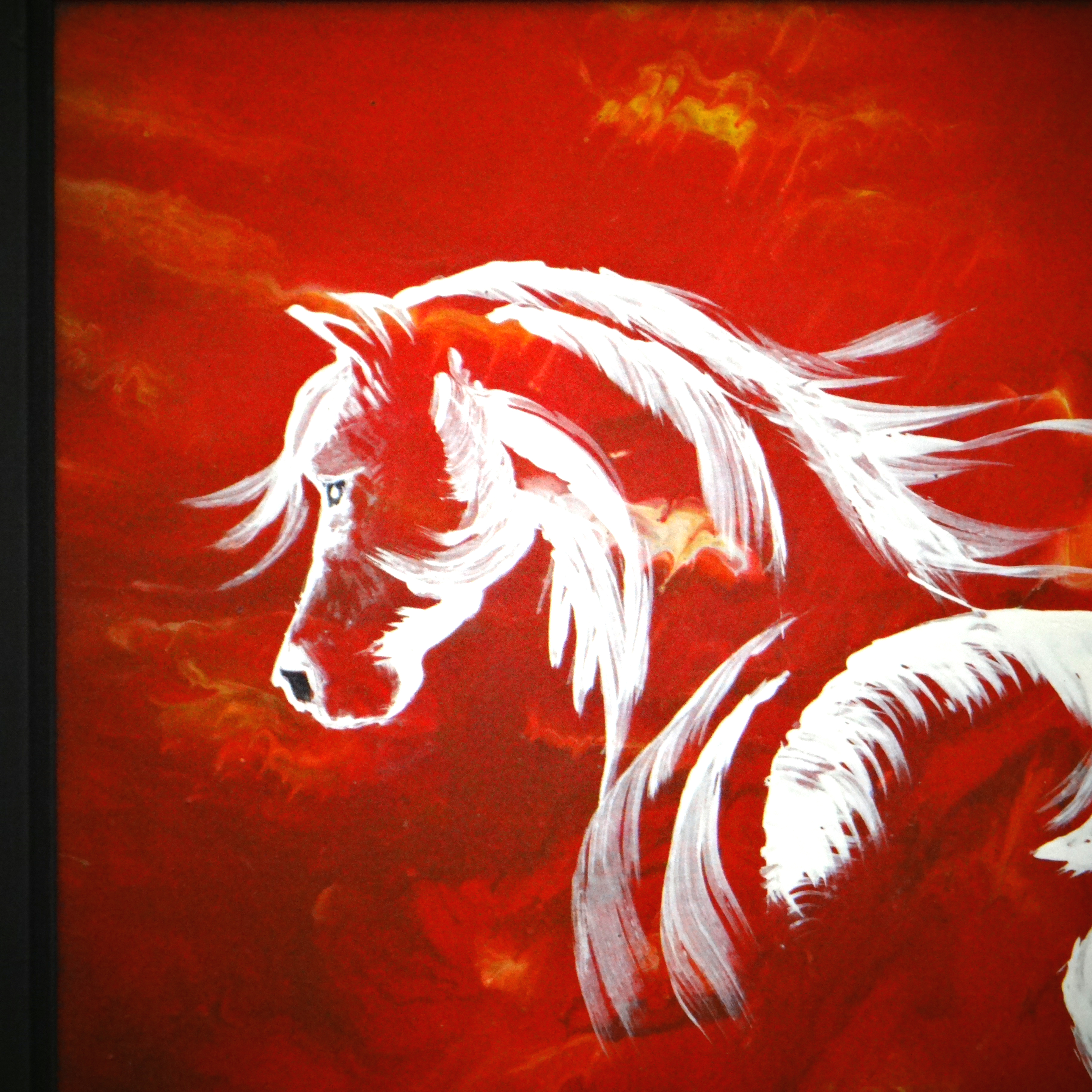 Tableau Noir Cheval