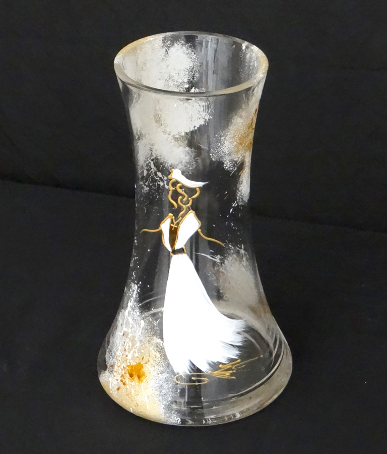 Vase en verre cintré arlesienne 