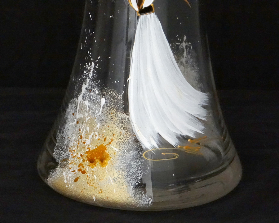 Vase en verre cintré arlesienne 