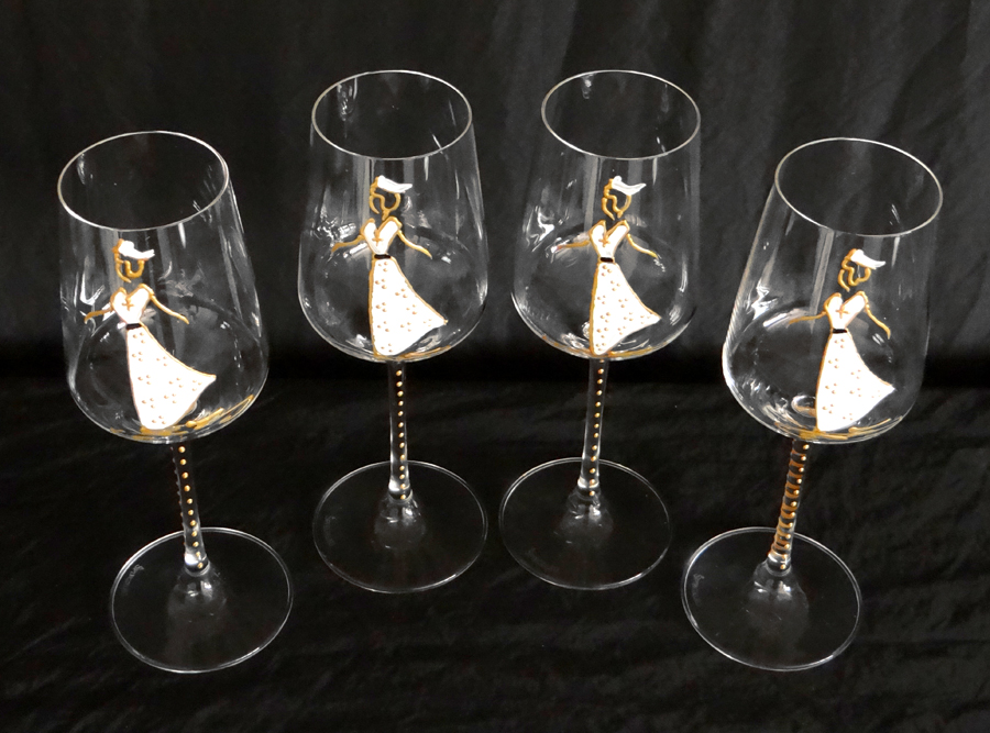 Ensemble Verres à Vin en Cristal Arlesienne