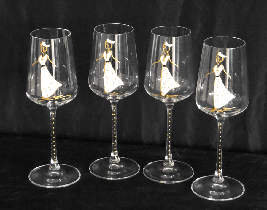 Ensemble Verres à Vin en Cristal Arlesienne