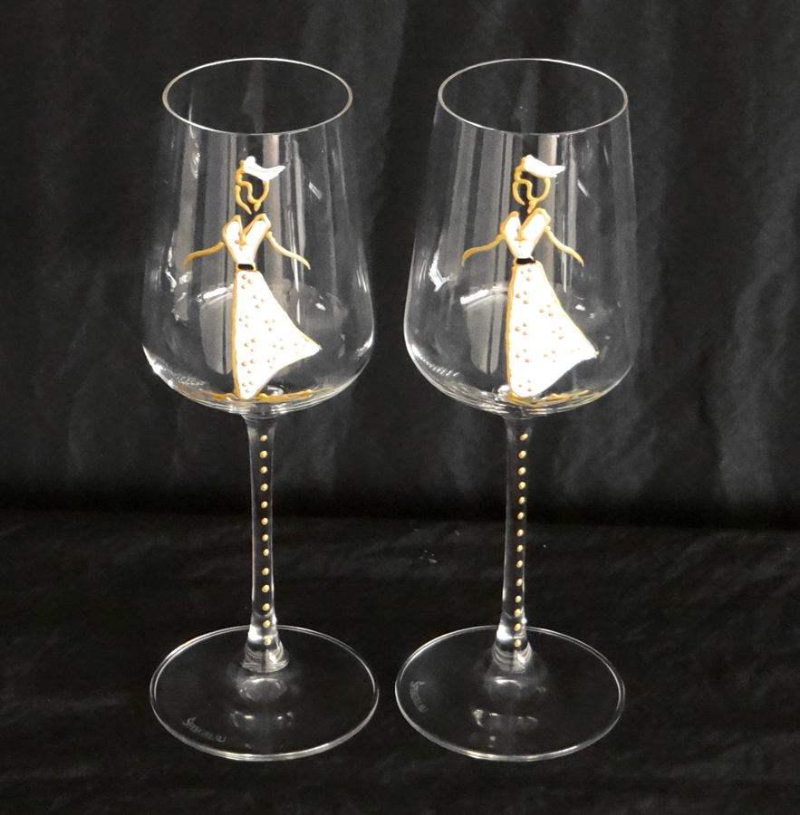 Ensemble Verres à Vin en Cristal Arlesienne