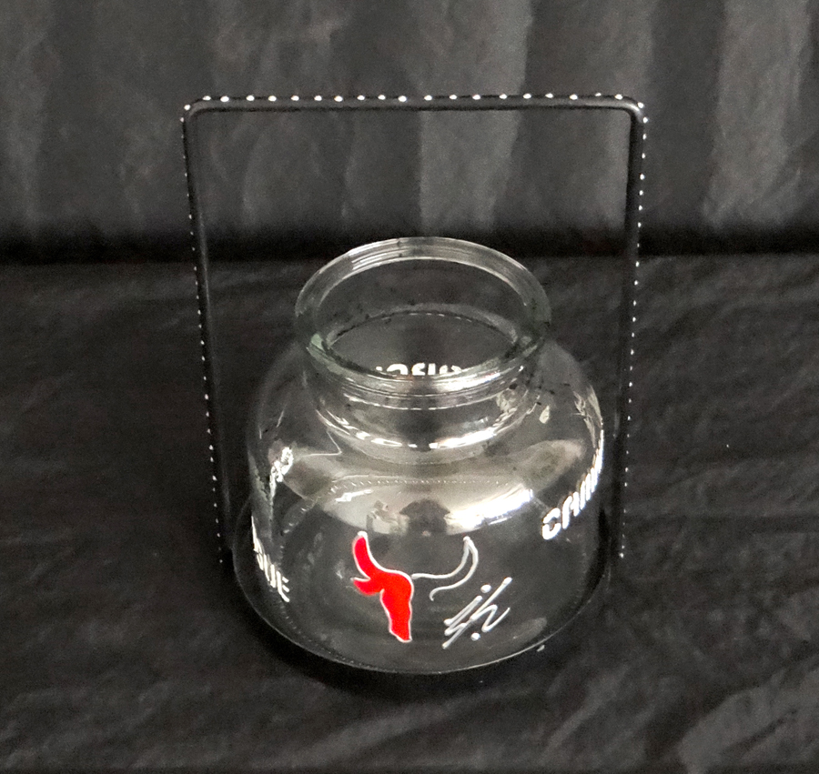 Lanterne Taureau en Métal verre