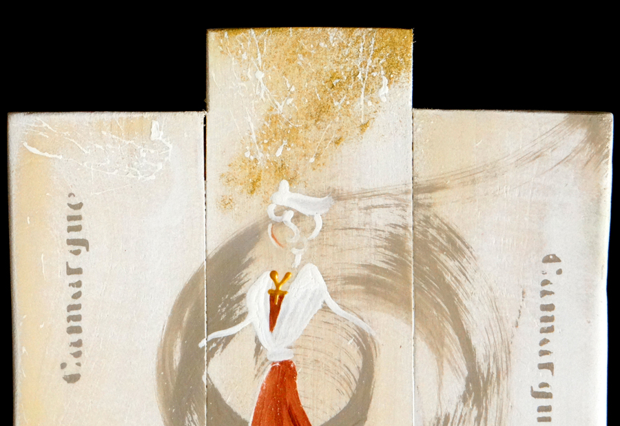 Peinture sur bois Arlesienne