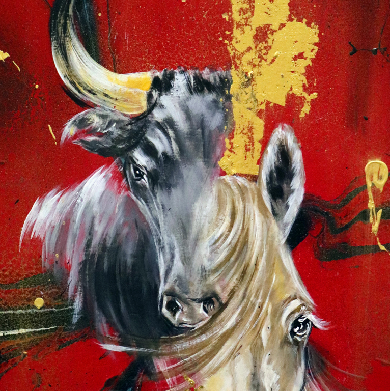  Toro et Cheval Camargue Rouge
