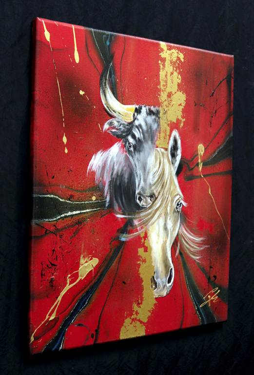  Toro et Cheval Camargue Rouge