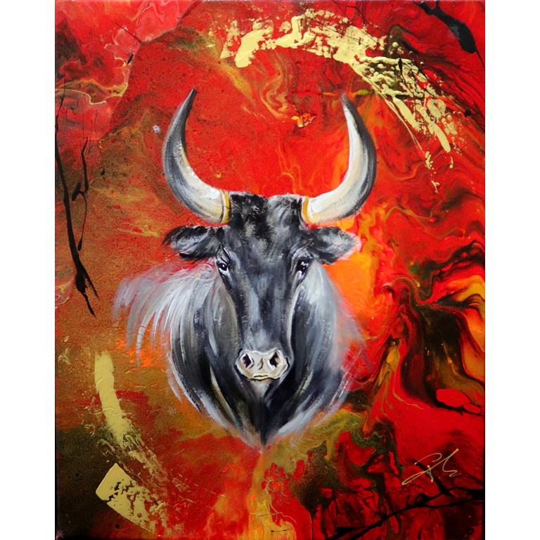 Tableau Taureau Camargue