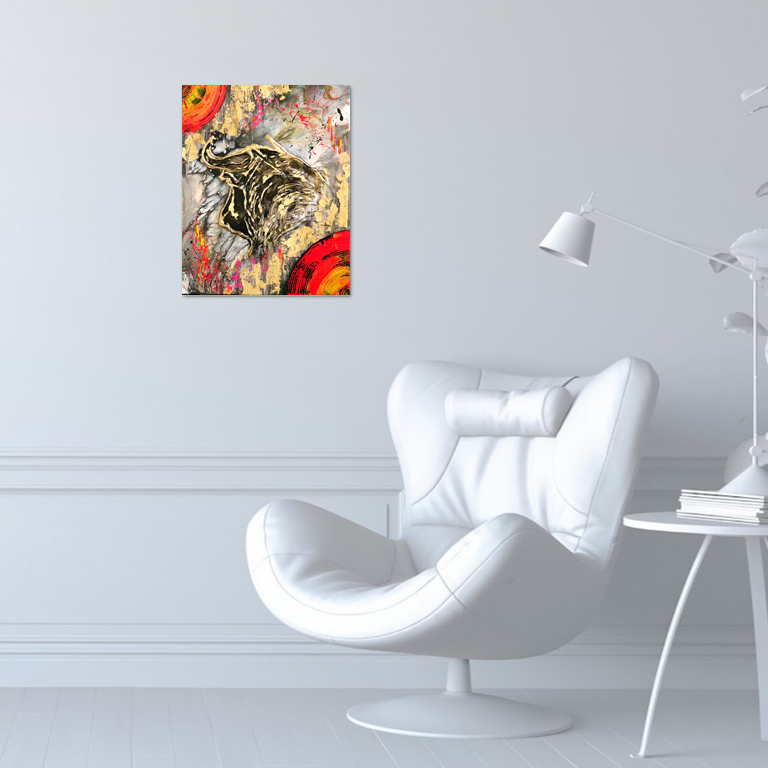 Peinture abstraite du taureau