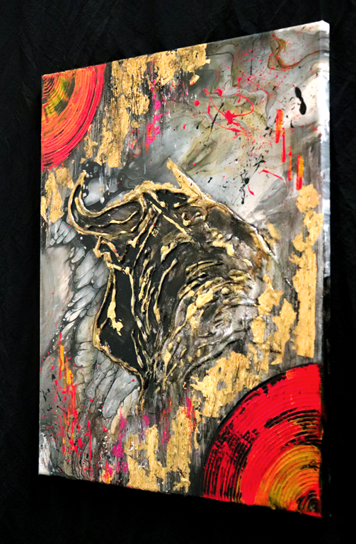 Peinture abstraite du taureau