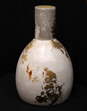 Vase Boule Taureau & Feuille d'Or
