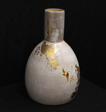 Vase Boule Taureau & Feuille d'Or