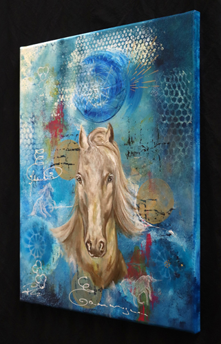 Tableau artistique de cheval