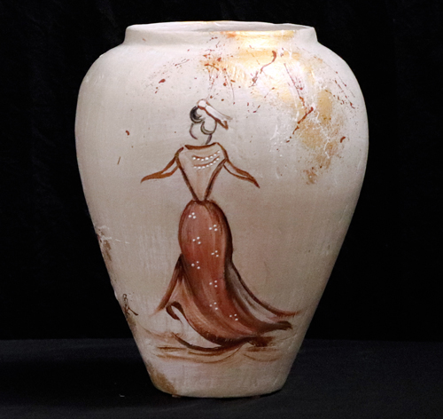Vase en céramique peint à la main Arlesienne