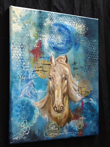 Tableau artistique de cheval