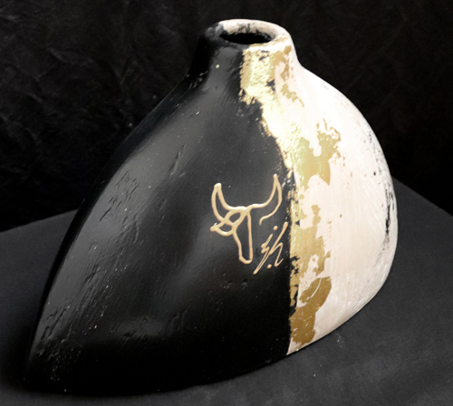 Vase en céramique moderne Taureau