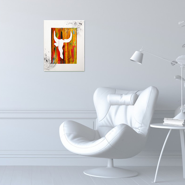 Tableau Tête de taureau