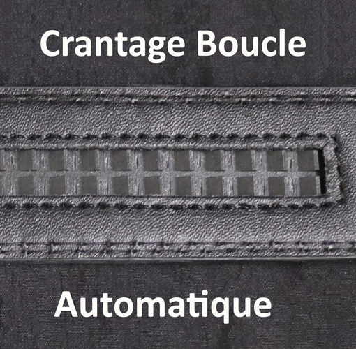 Ceinture avec boucle tête de taureau Rouge et Argent