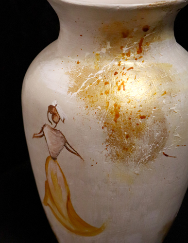 Vase Arlesienne peint à la main